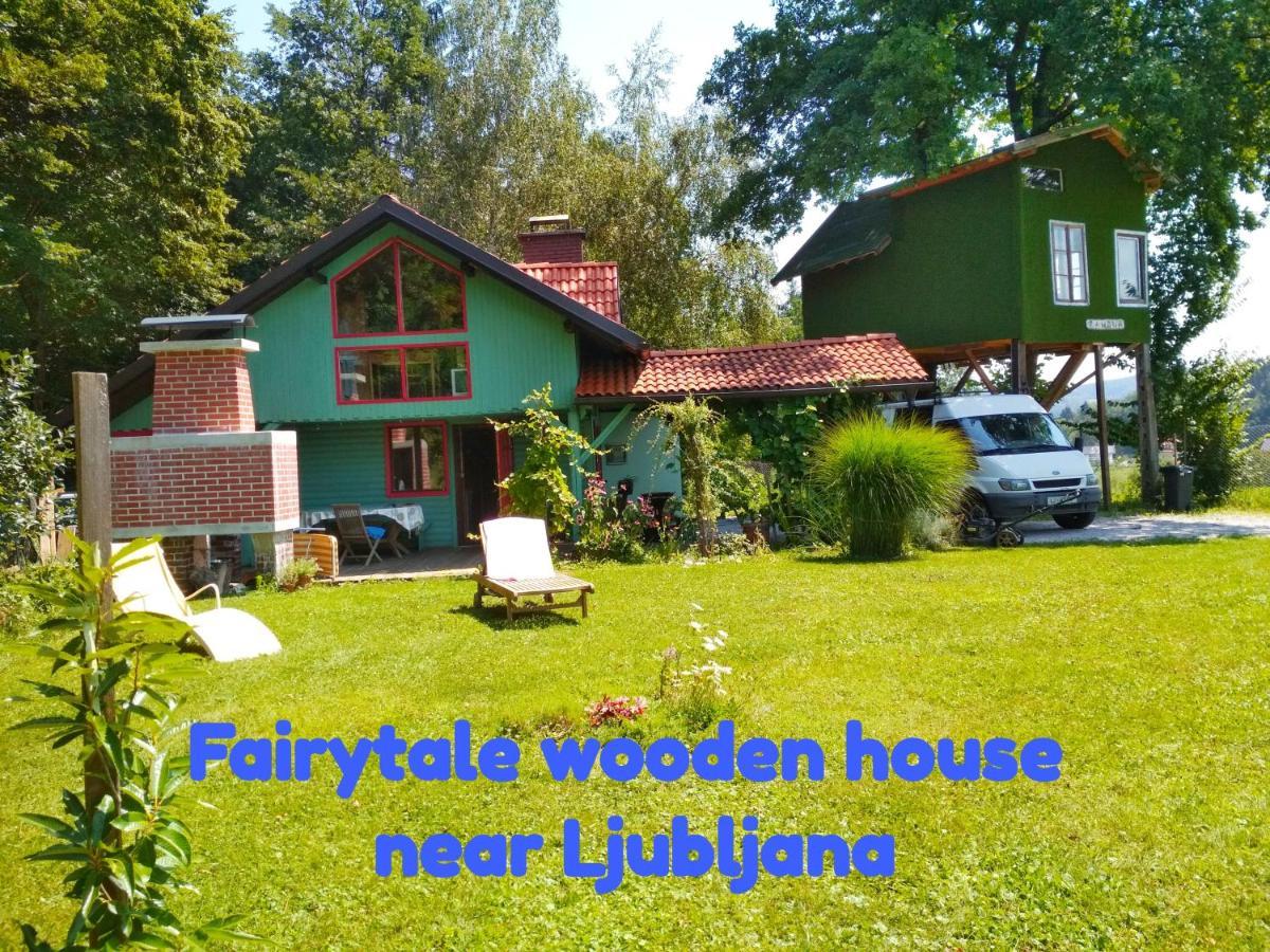 Fairytale Wooden House By Ljubljana Villa Grosuplje Eksteriør billede