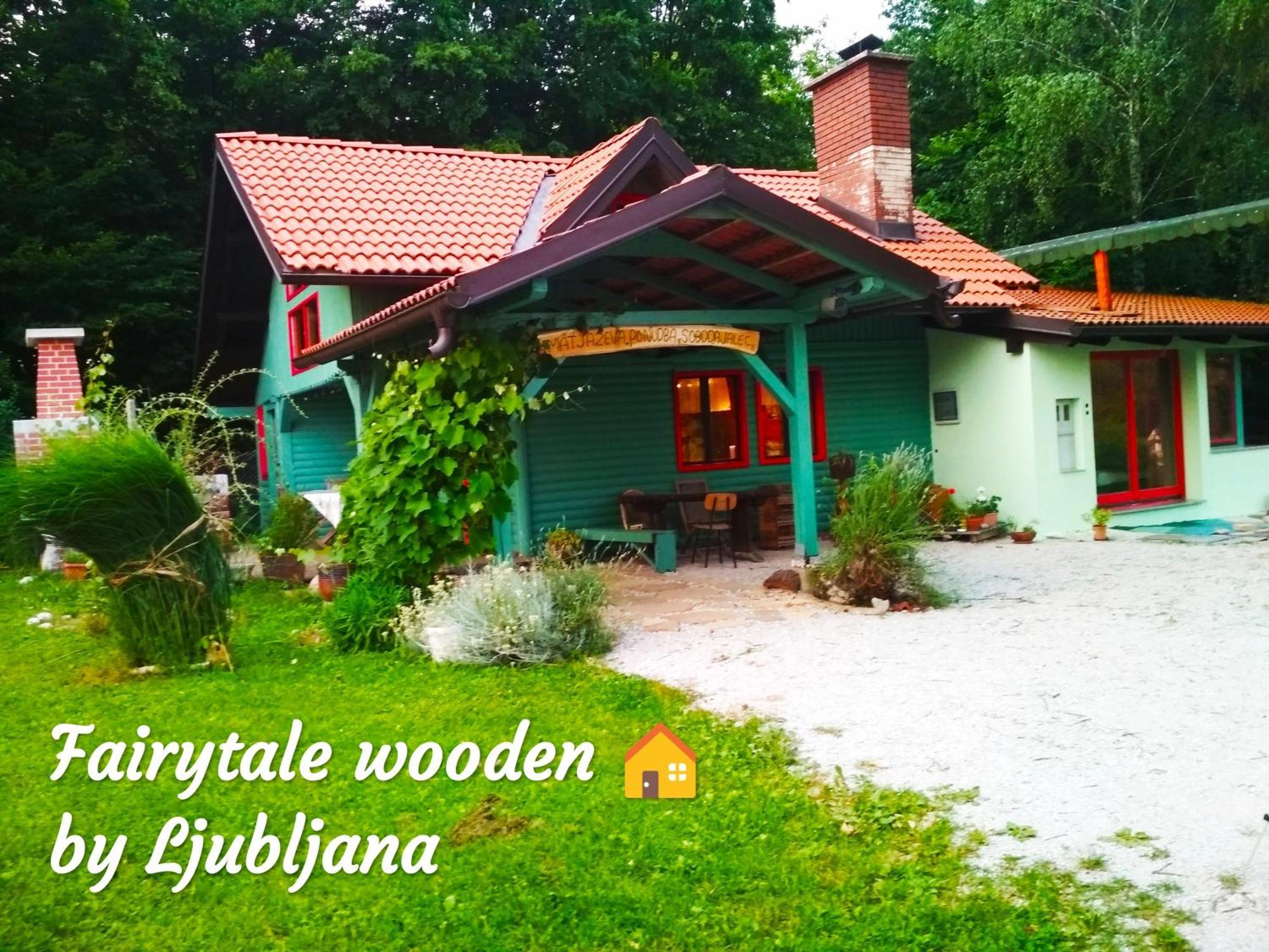 Fairytale Wooden House By Ljubljana Villa Grosuplje Eksteriør billede