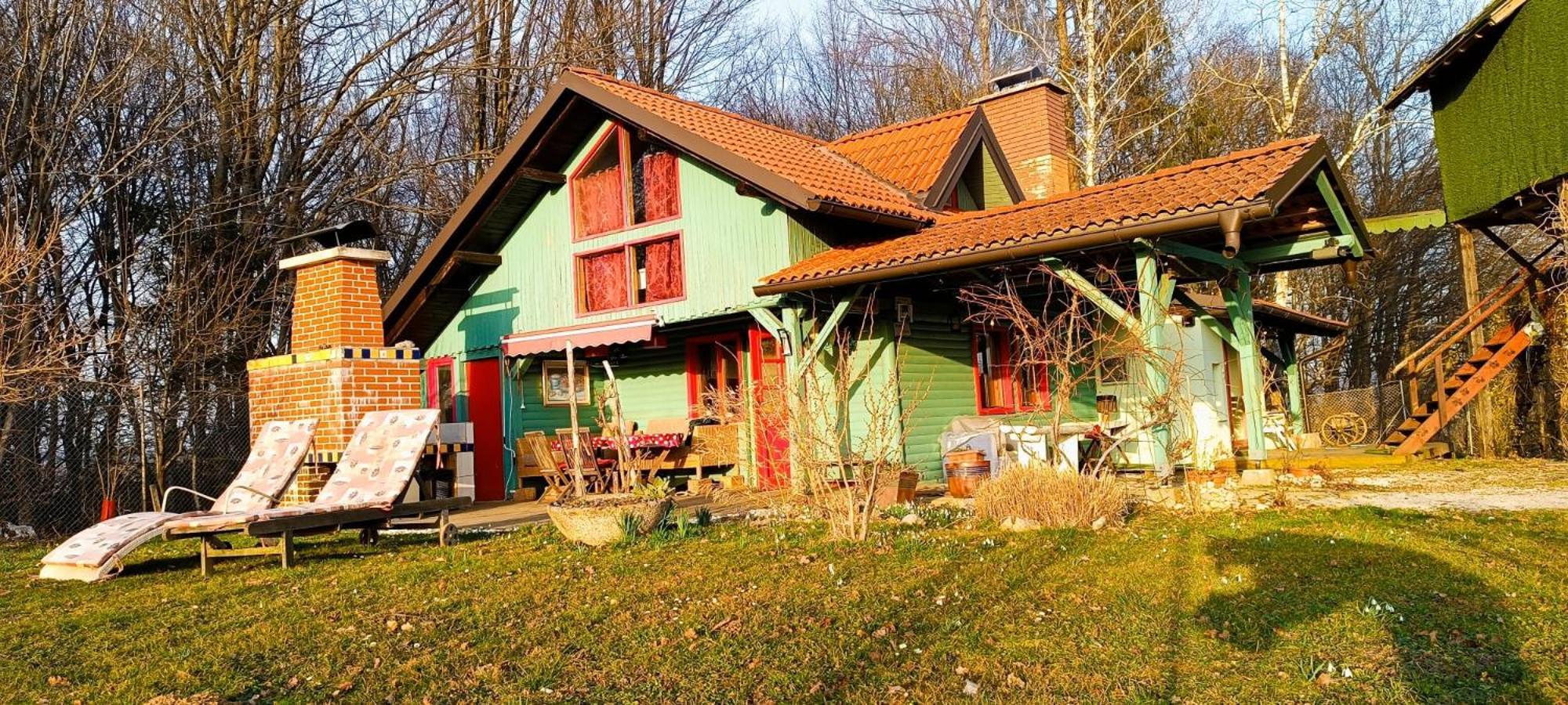 Fairytale Wooden House By Ljubljana Villa Grosuplje Eksteriør billede
